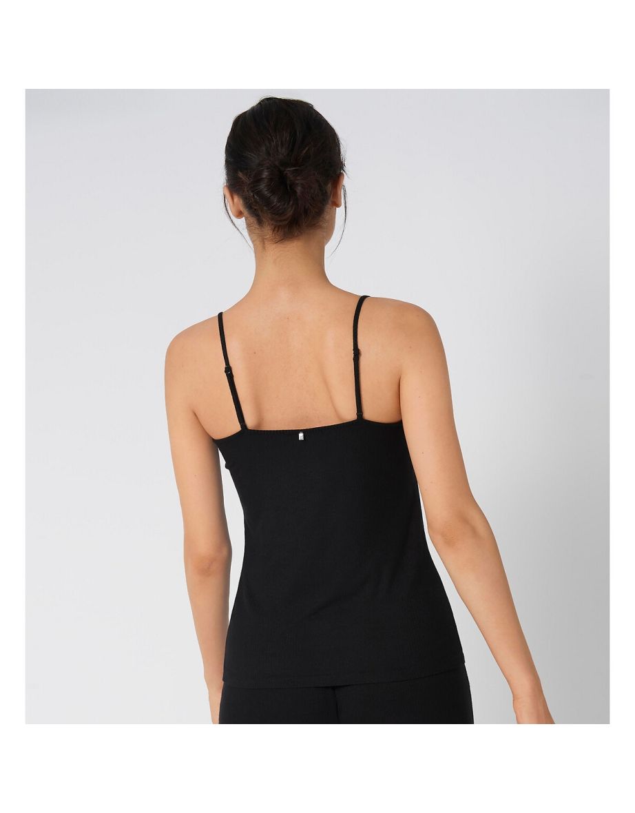 Climate Control Cami with Lace Neckline - 1