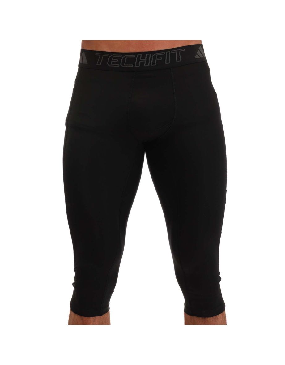 Men's adidas Techfit Training 3/4 Tights in Black