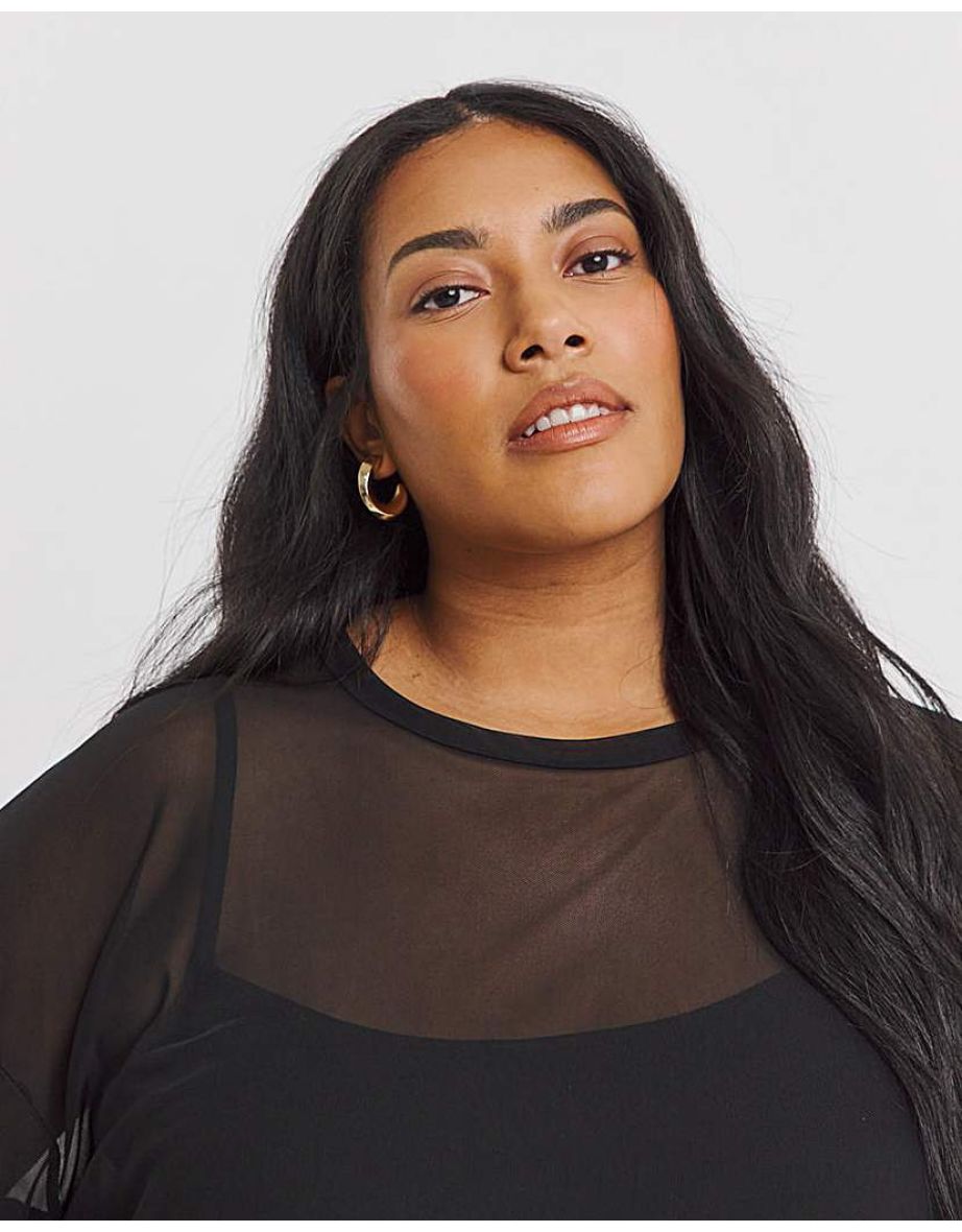 Mesh Oversized T-Shirt - 3