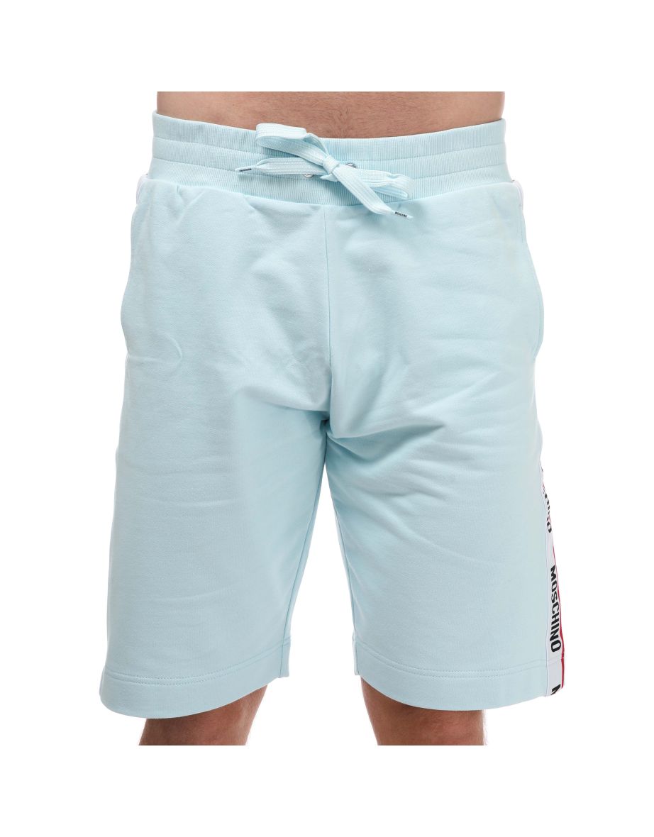 Men's Moschino Tape Shorts in Blue