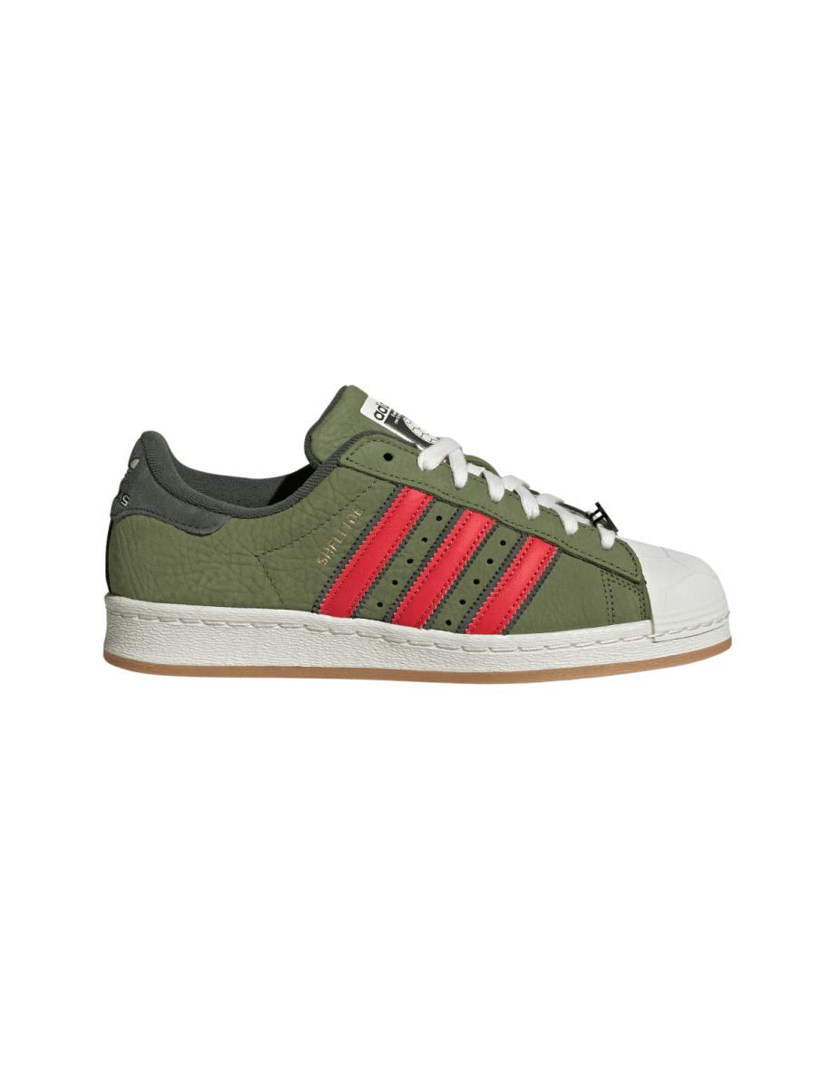 Men's adidas Originals Teenage Mutant Ninja Turtles Superstar Trainers in Green