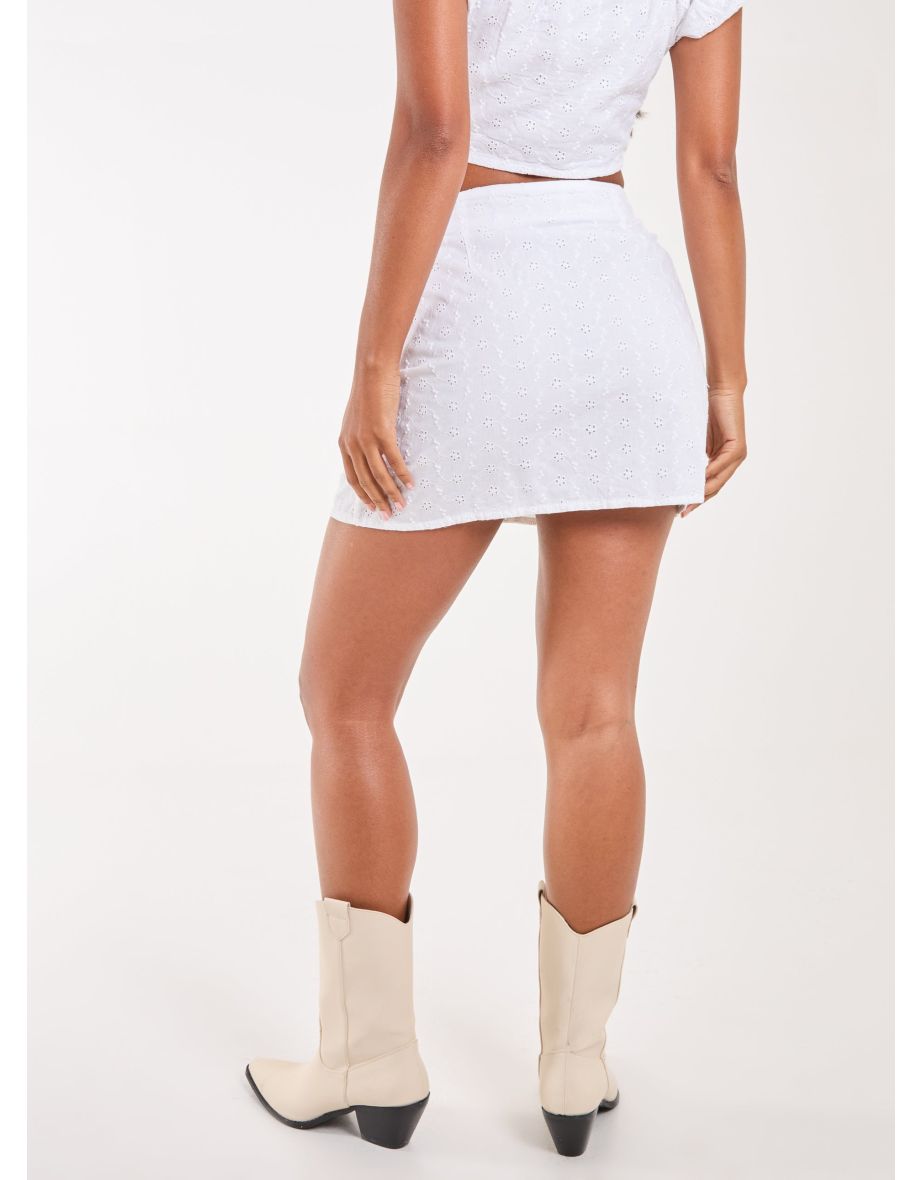 Lace Up Mini Skirt - 4