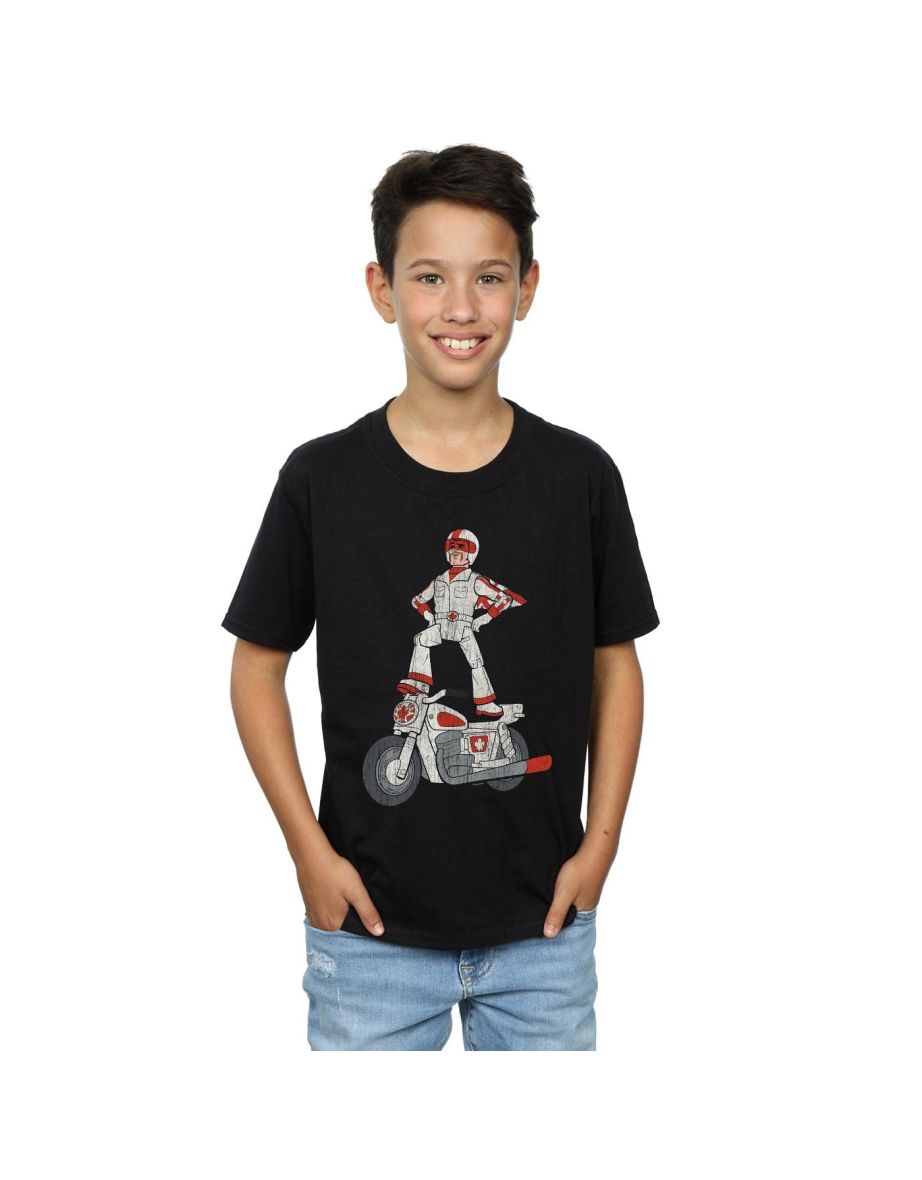 Disney Boys Toy Story 4 Duke Caboom Pose T-Shirt - Black