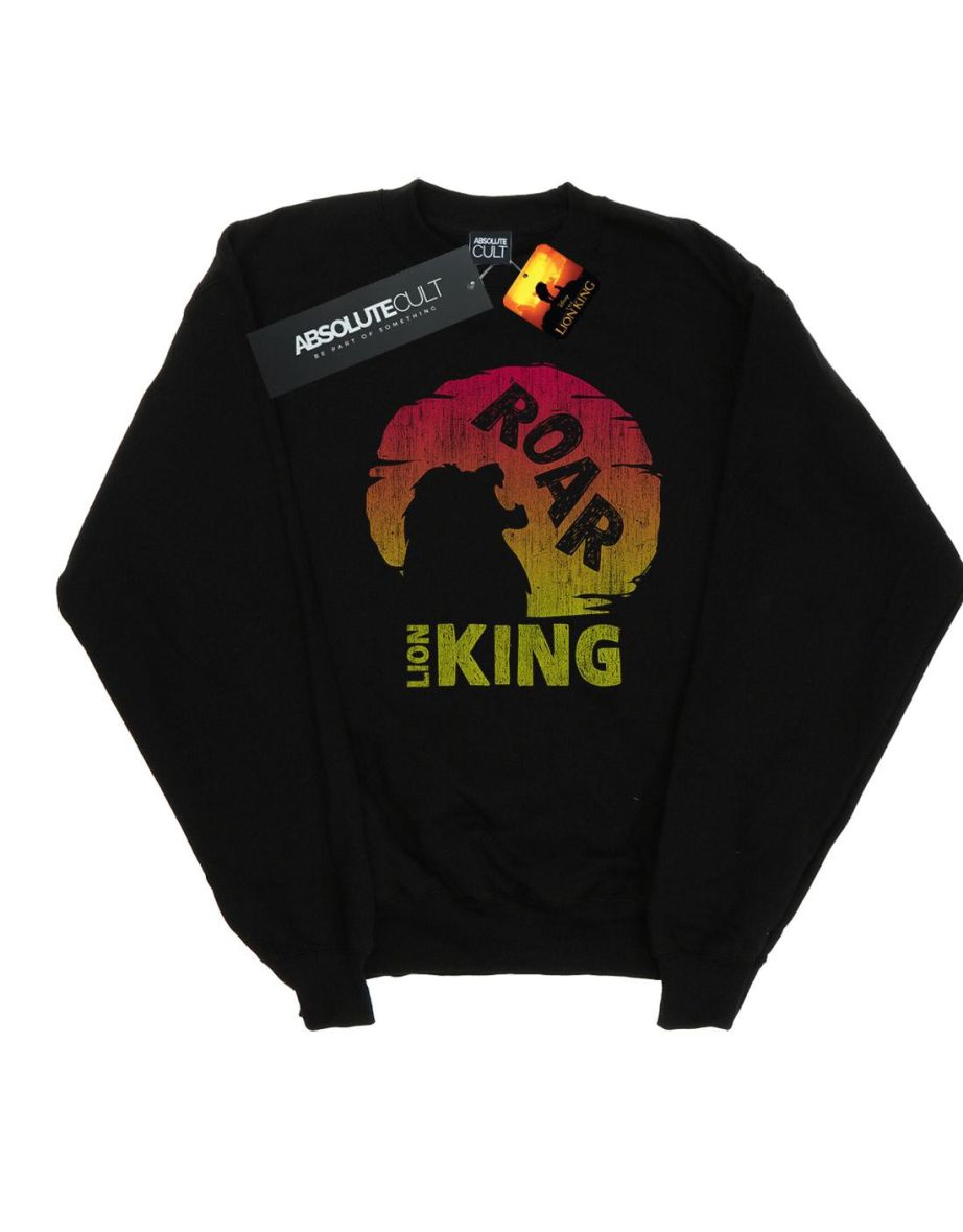 Disney Girls The Lion King Movie Roar Sweatshirt - Black