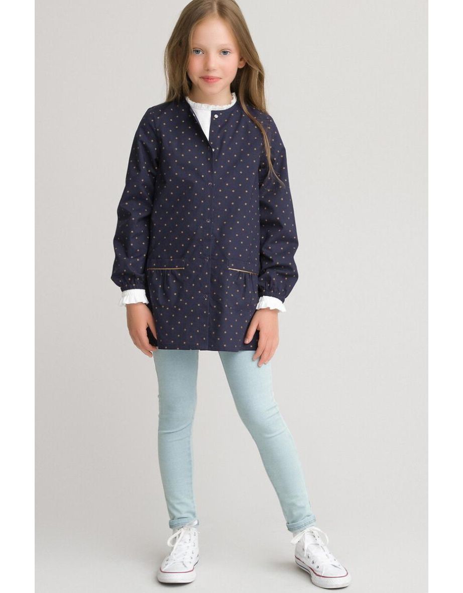 Star Print Cotton Smock