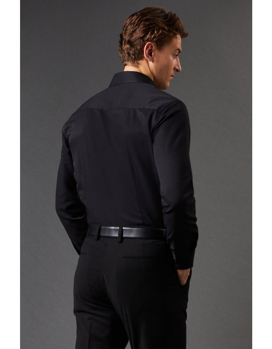 Tailored Fit Herringbone Weave Shirt - 3