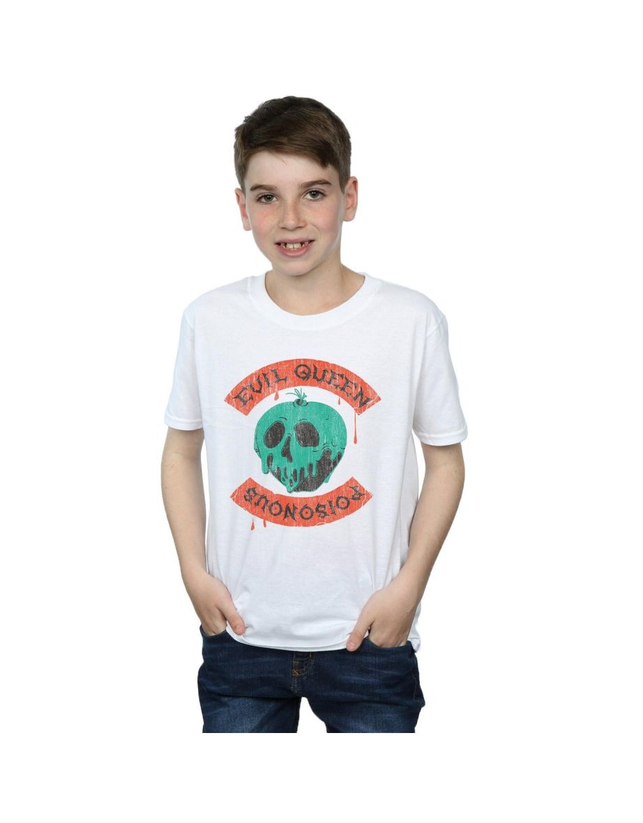 Disney Boys Poisonous Skull Apple T-Shirt - White