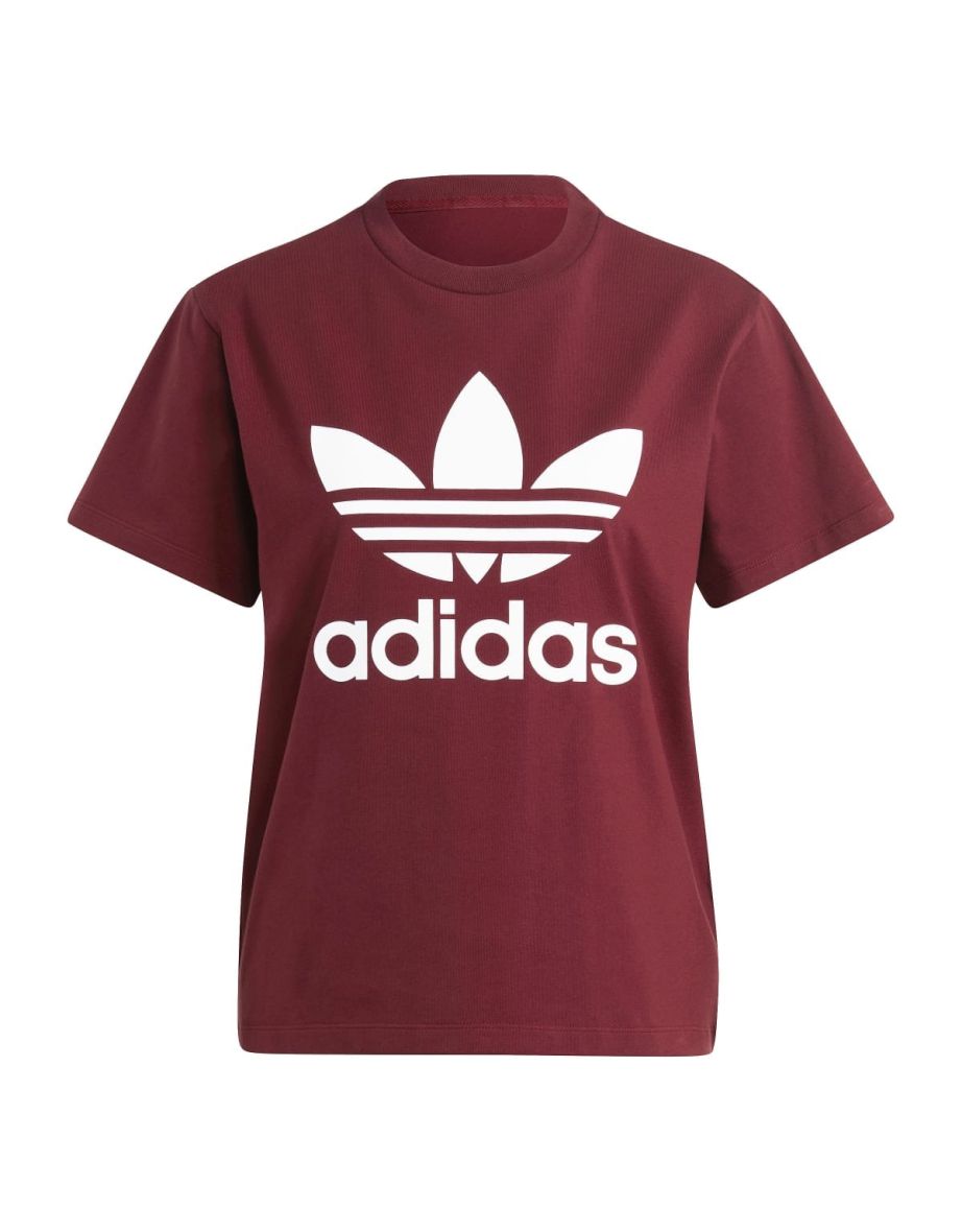 Women's adidas Originals Trefoil T-Shirt in Red