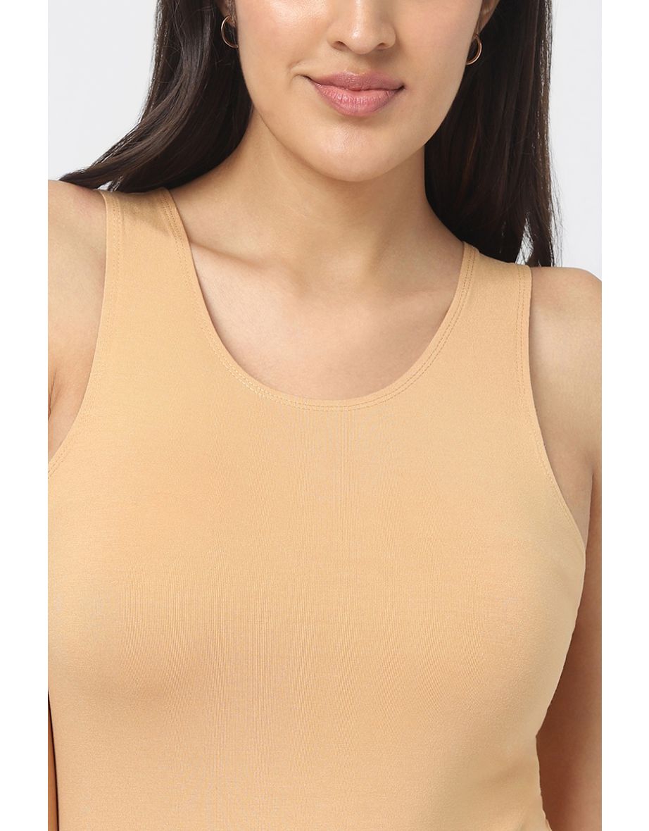 Sleeveless Basic T-Shirt - 4