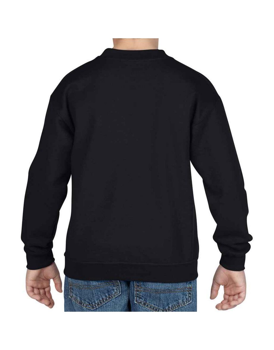 Gildan Childrens/Kids Heavy Blend Drop Shoulder Sweatshirt - Black - 1