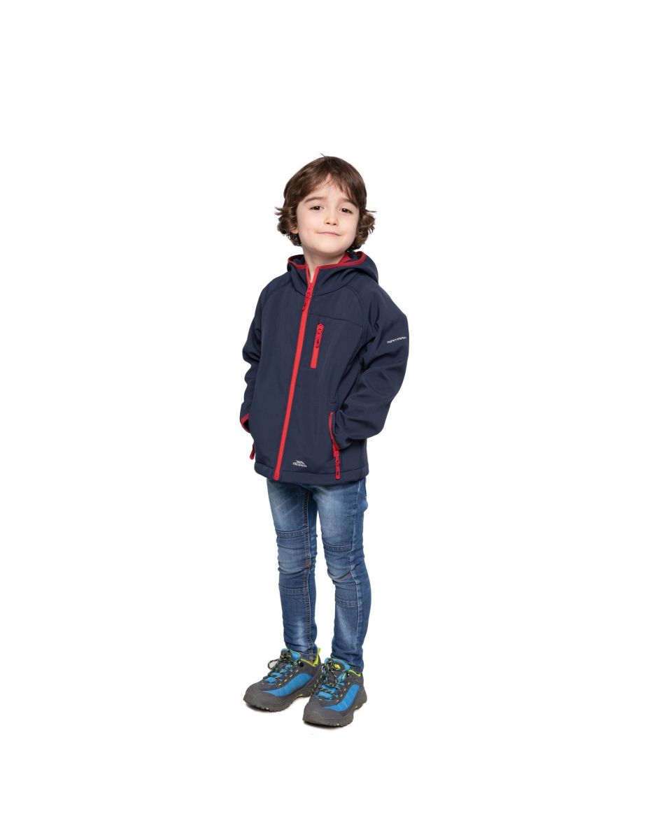 Trespass Childrens/Kids Kian Softshell Jacket - Navy
