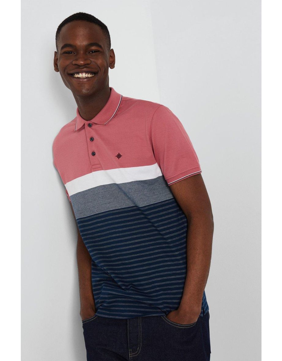 Rome Placement Stripe Polo - rose - 3