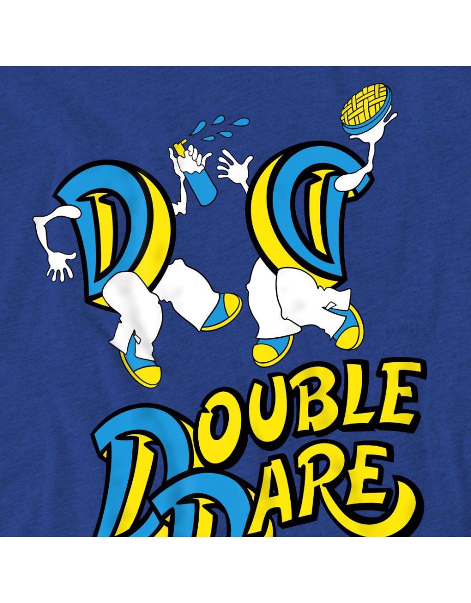 Double Dare Unisex Adult Vintage Logo T-Shirt - Royal Blue - 3