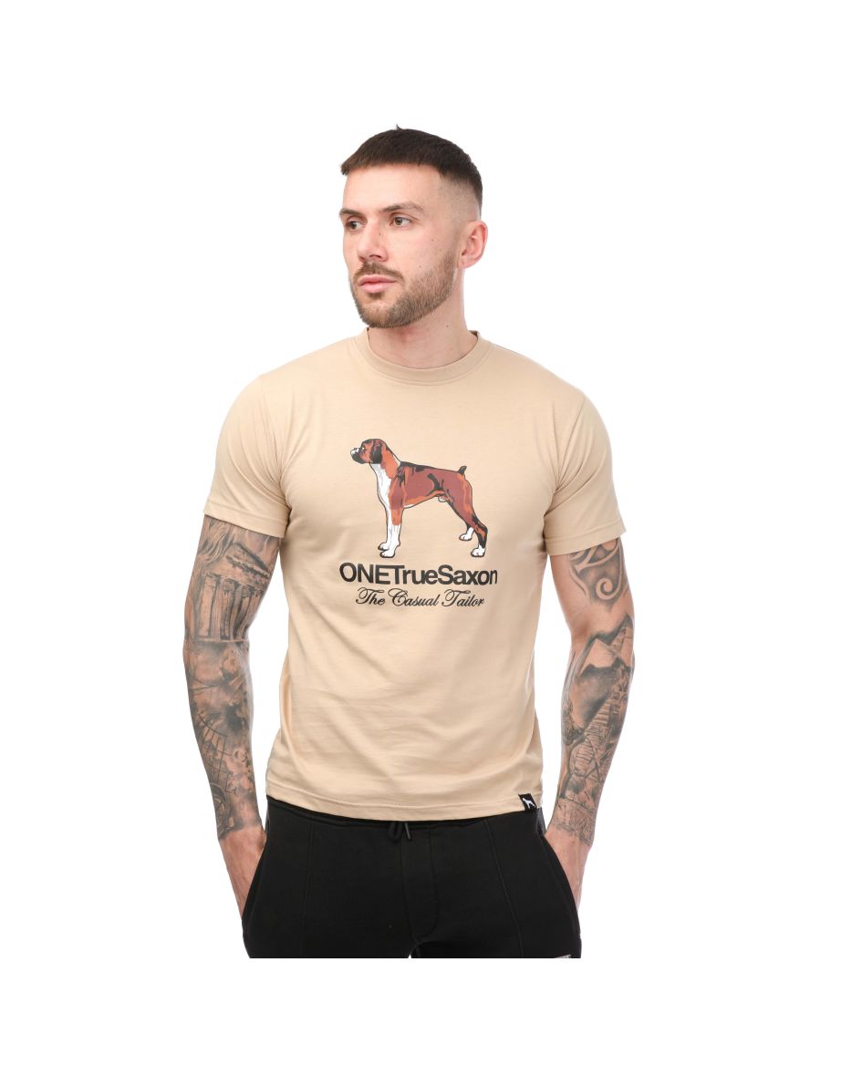Men's One True Saxon Dawg T-Shirt in Cream