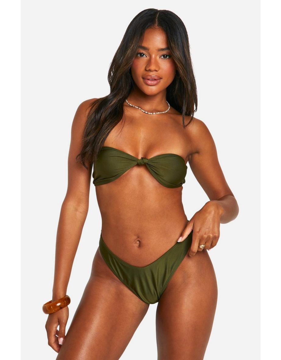 Bandeau Bikini Top - khaki