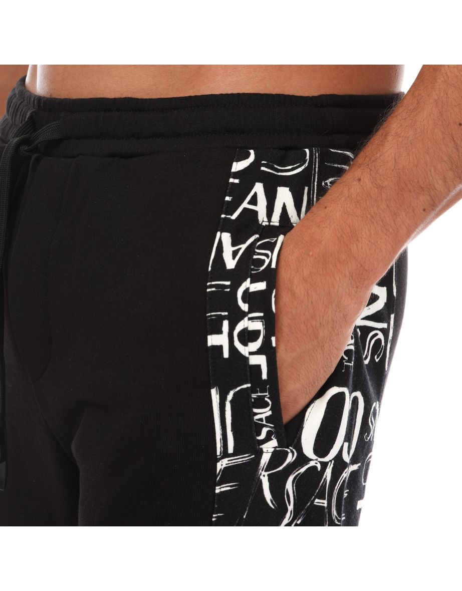 Men's Versace Jog Pants in Black - 2