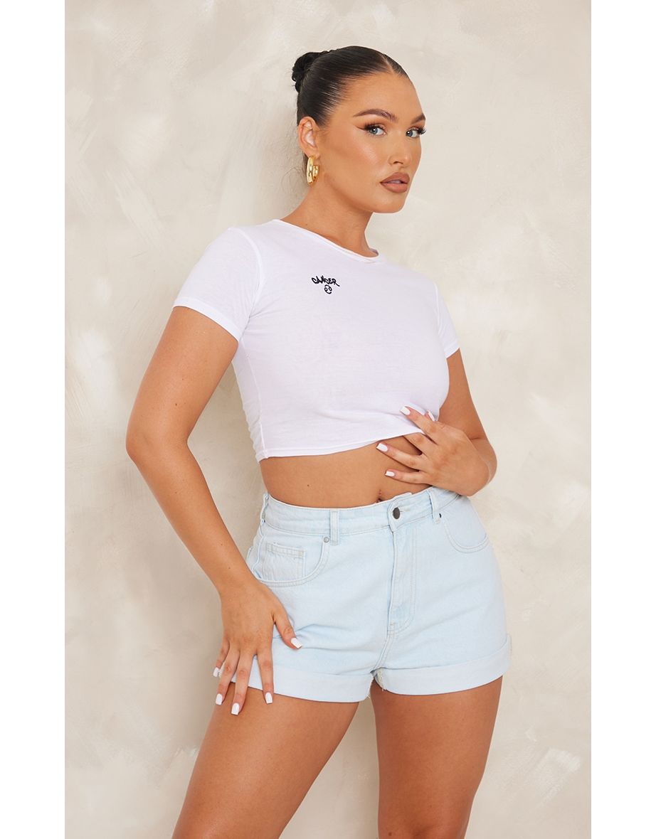 Grey Cancer Star Sign Printed Fitted T Shirt