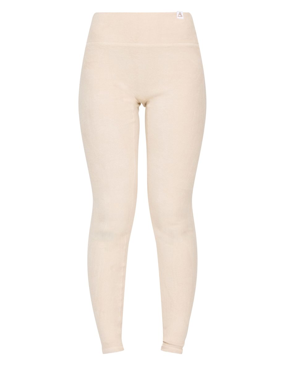 Butter Cream Brushed Rib Under Layer Leggings - 4