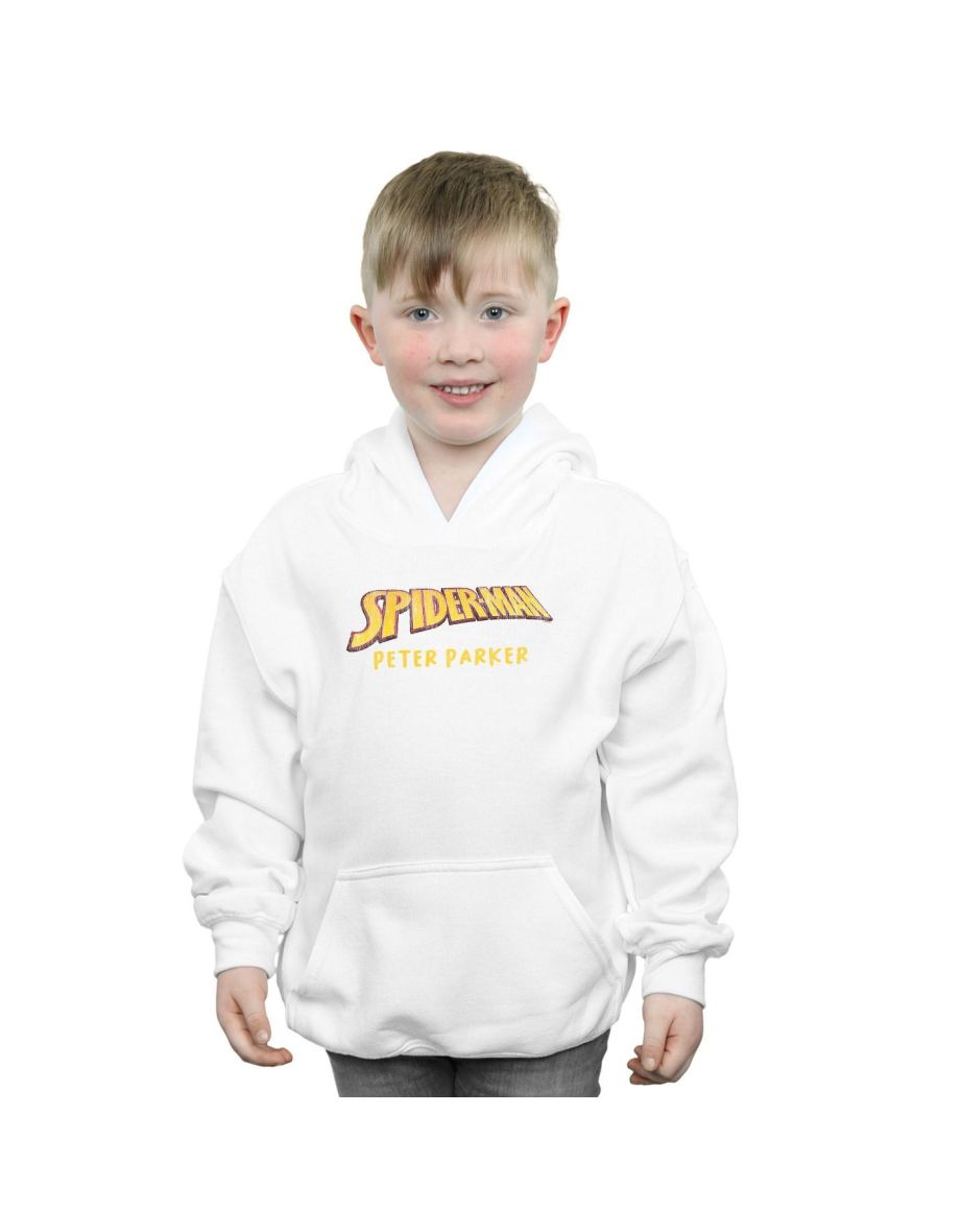 Marvel Boys Spider-Man AKA Peter Parker Hoodie - White