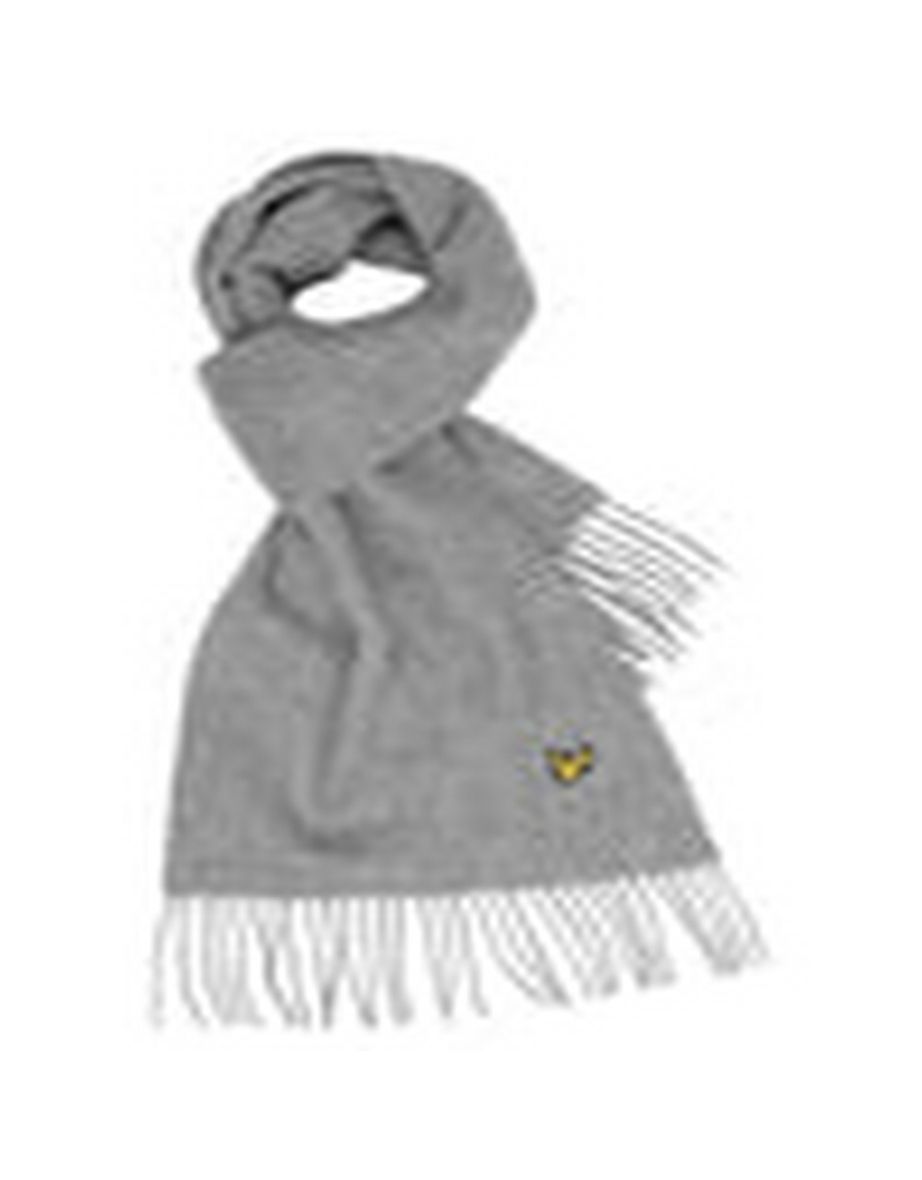 Lyle And Scott Unisex Adult Lambswool Scarf - Grey Marl