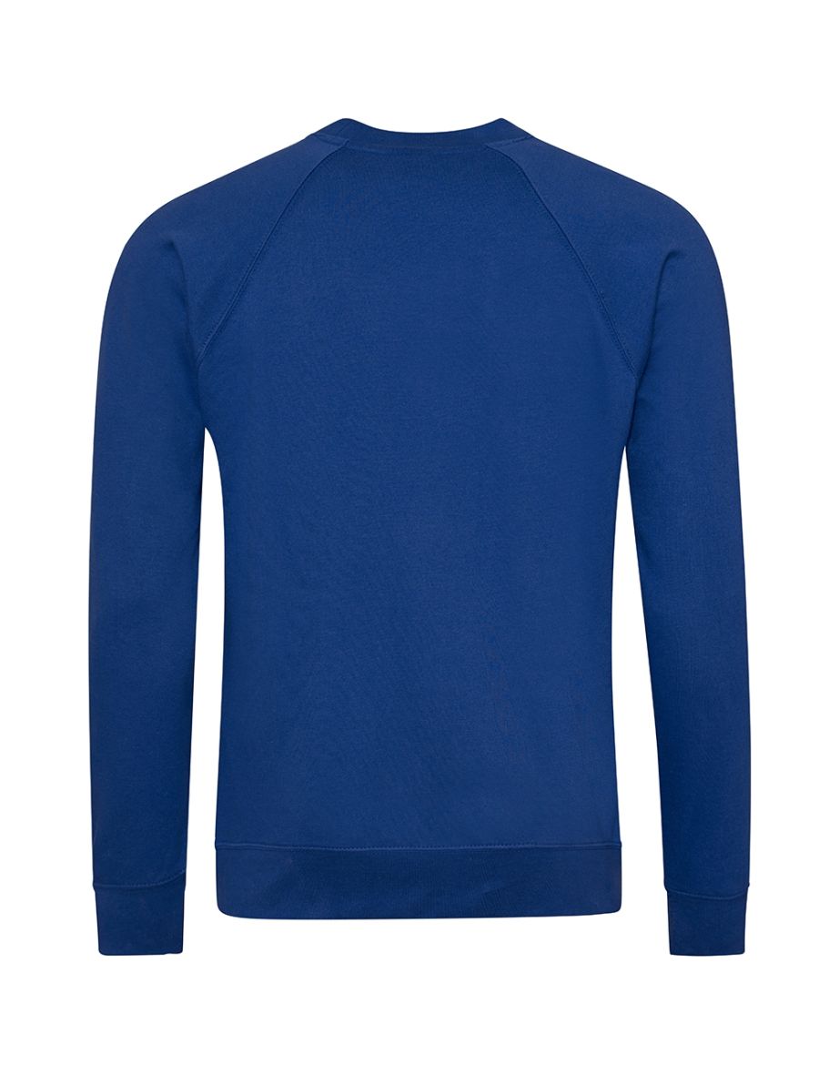 AWDis Academy Mens Crew Neck Raglan Sweatshirt - Deep Royal - 1