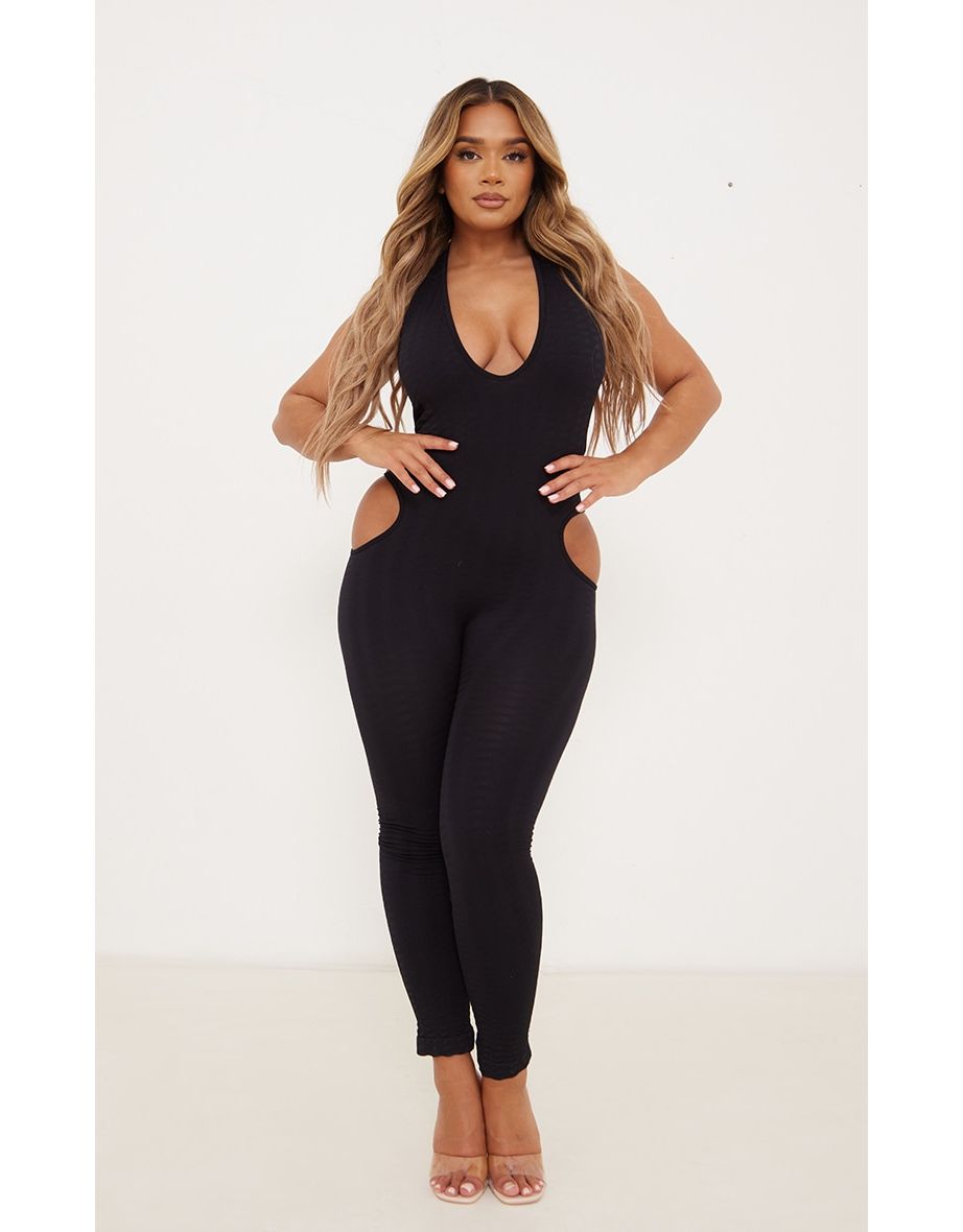 Cut-out Seamless Jumpsuit