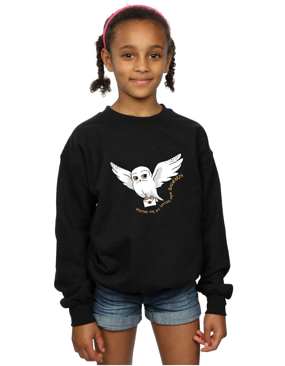 Shop Harry Potter Girls Owl Letter Sweatshirt Black Online in Qatar VogaCloset