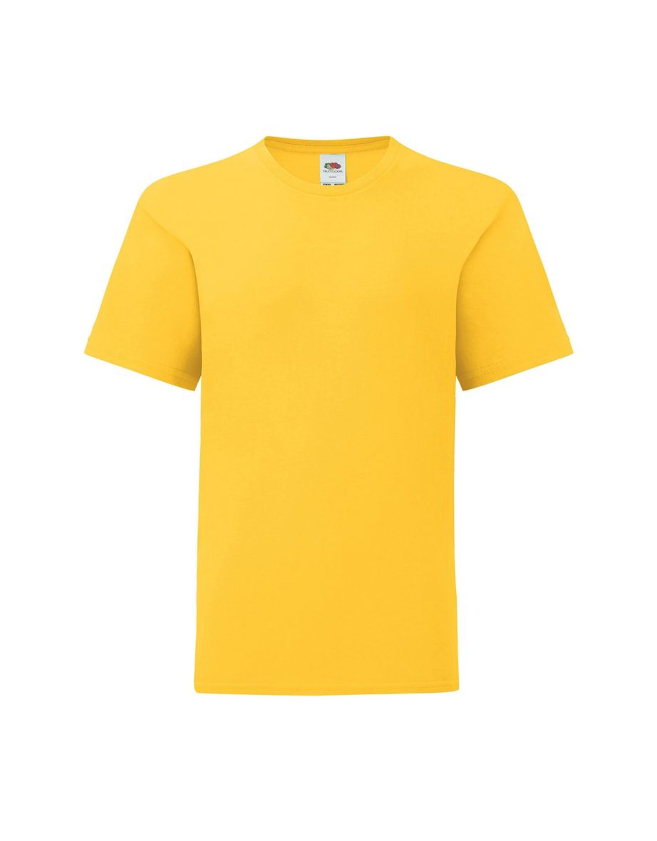 Fruit of the Loom Childrens/Kids Iconic 150 T-Shirt - Sunflower