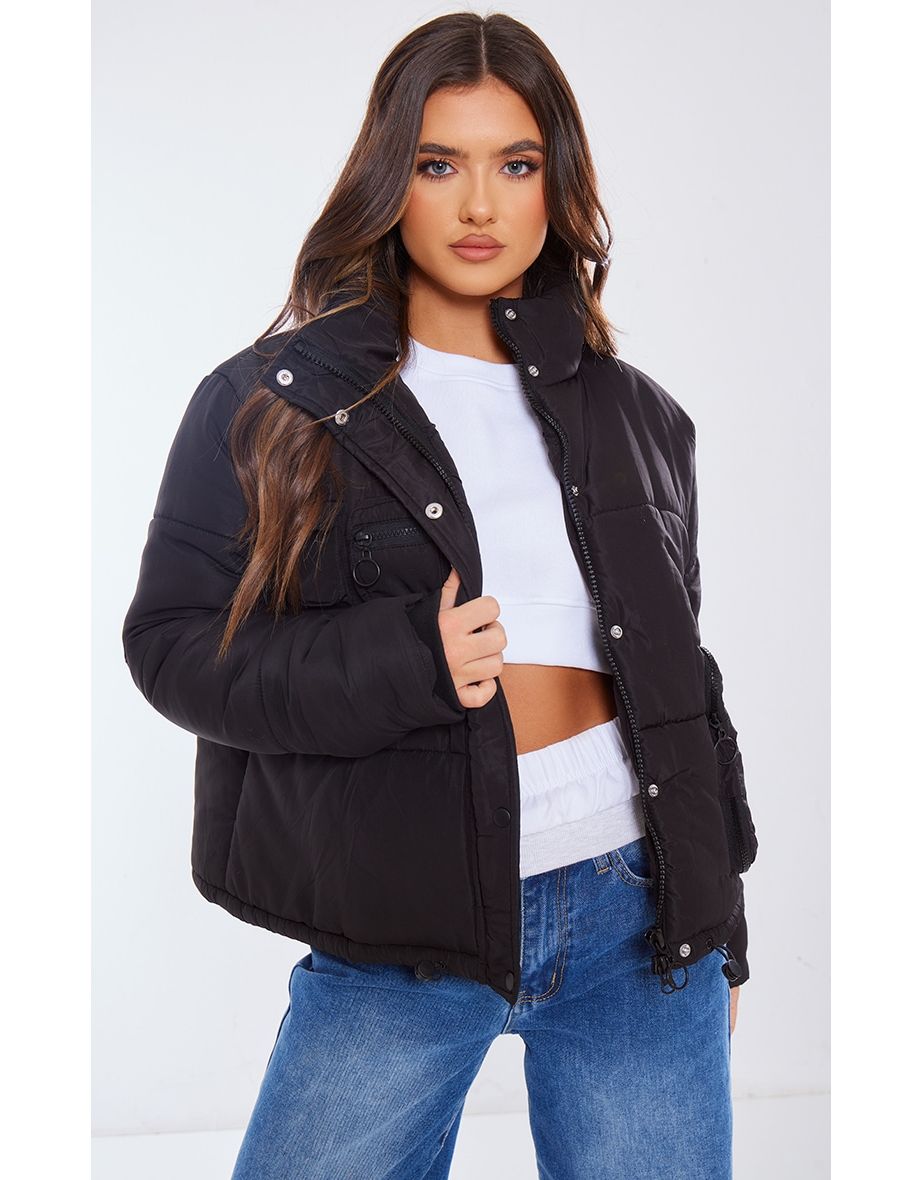 Puffer coat clearance pretty little thing