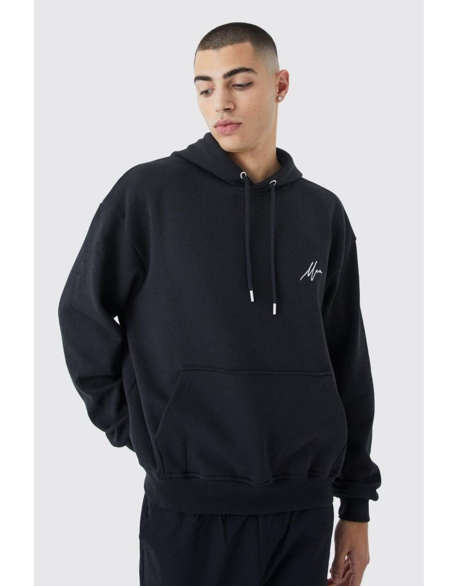 Oversized Boxy Man Basic Hoodie