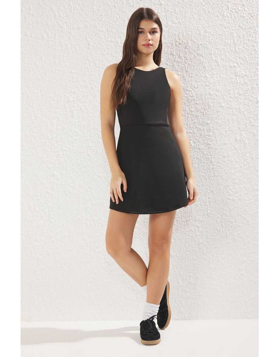 Black Diver/Scuba Regular Dress