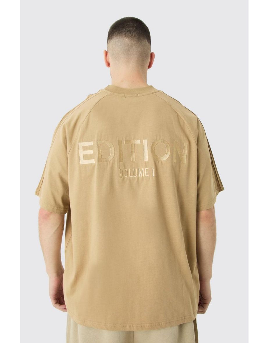 Tall EDITION Oversized Heavyweight Pin Tuck T-shirt - taupe - 2