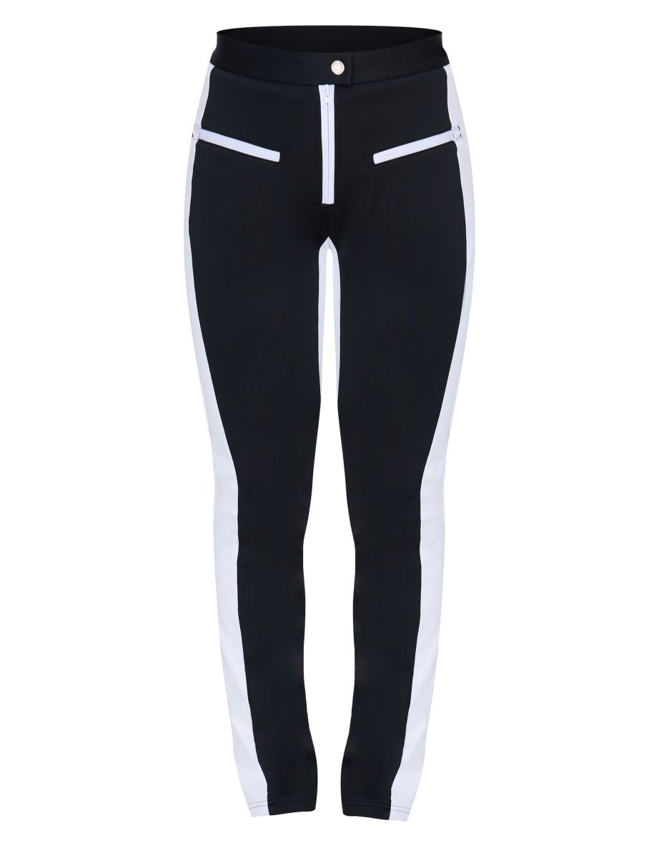PRETTYLITTLETHING SKI Black Contrast Panel Fit And Flare Scuba Trousers - 4