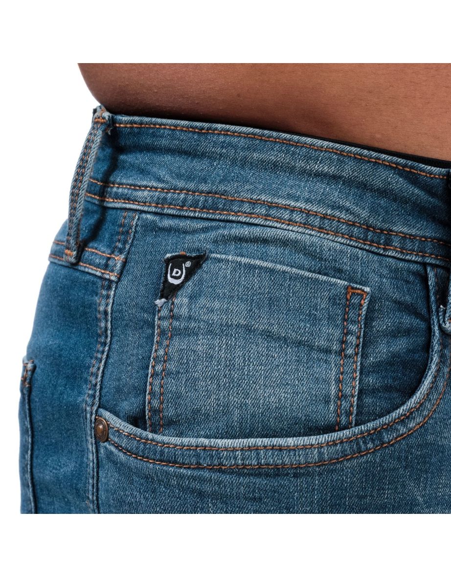 Men's Duck and Cover Maylead Slim Fit Jeans in Blue - 5