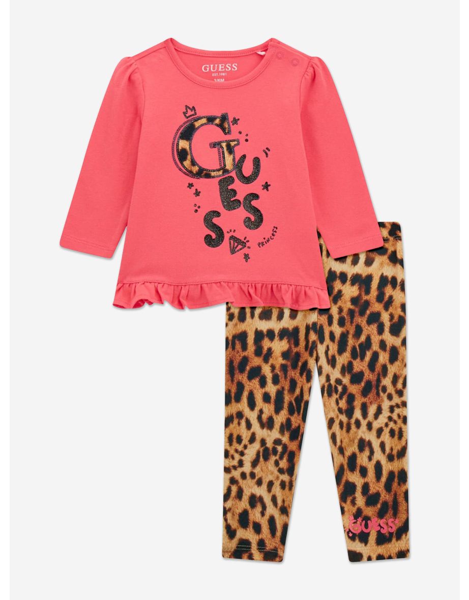 Baby Girls Leggings Set in Pink