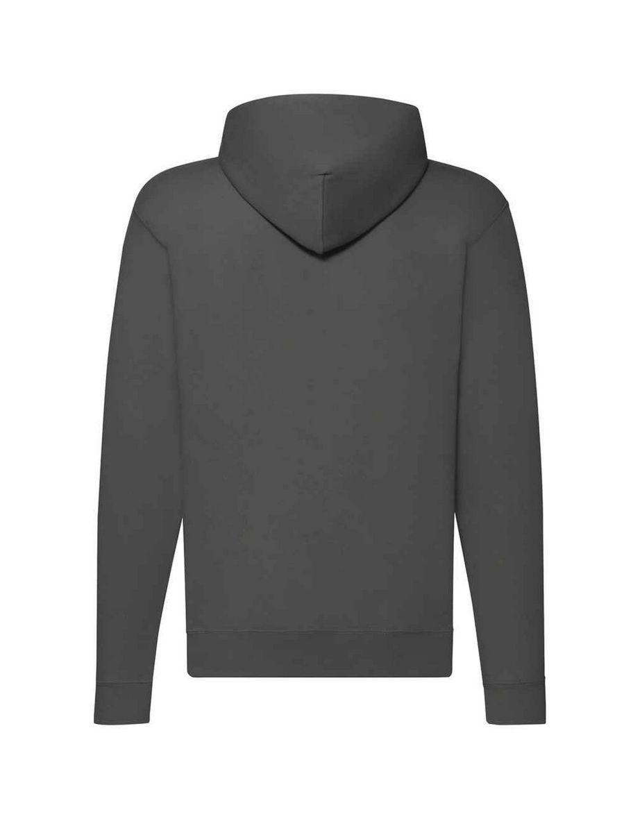 Fruit of the Loom Mens Classic Zipped Hoodie - Light Graphite - 1