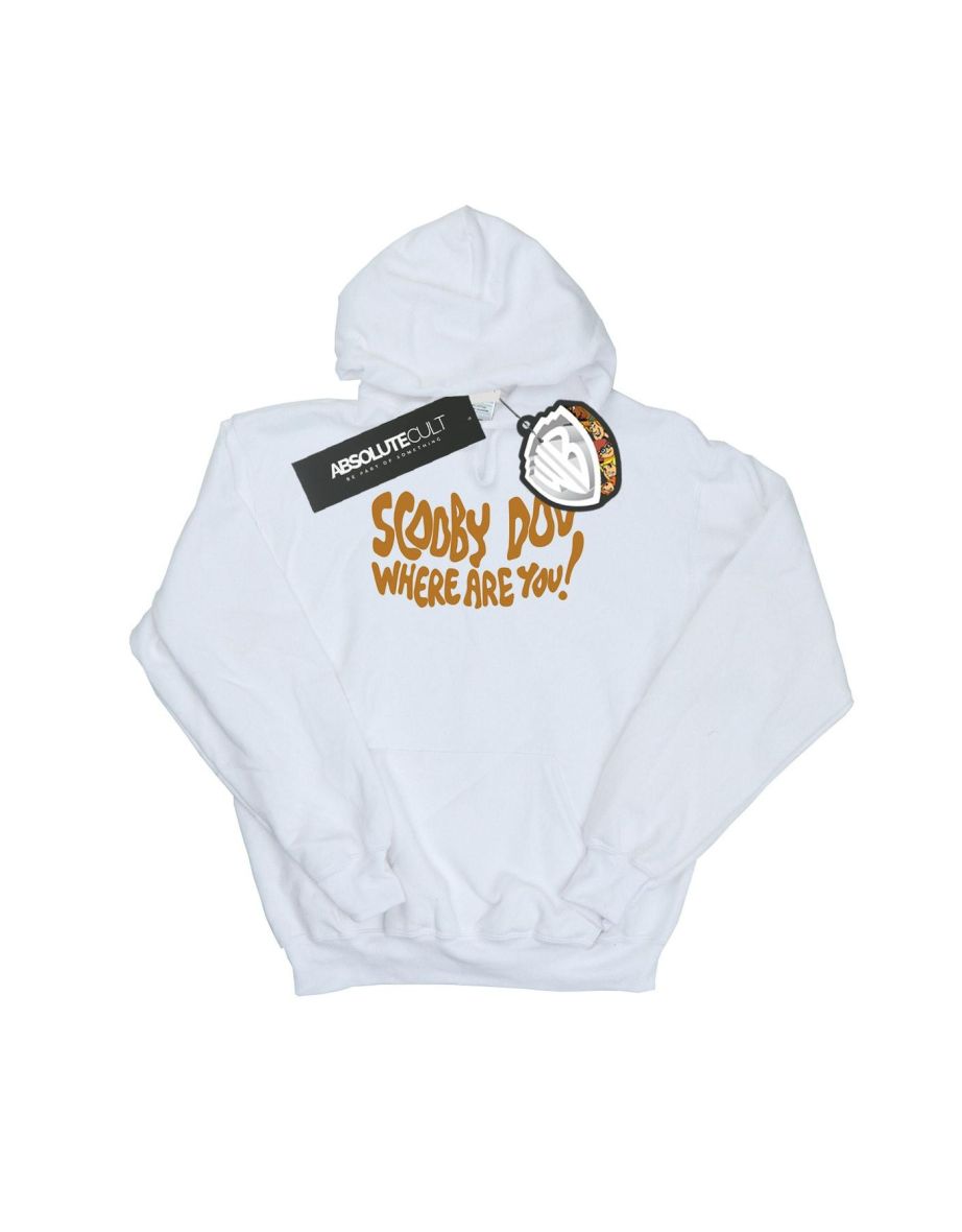 Scooby Doo Boys Where Are You Spooky Hoodie - White