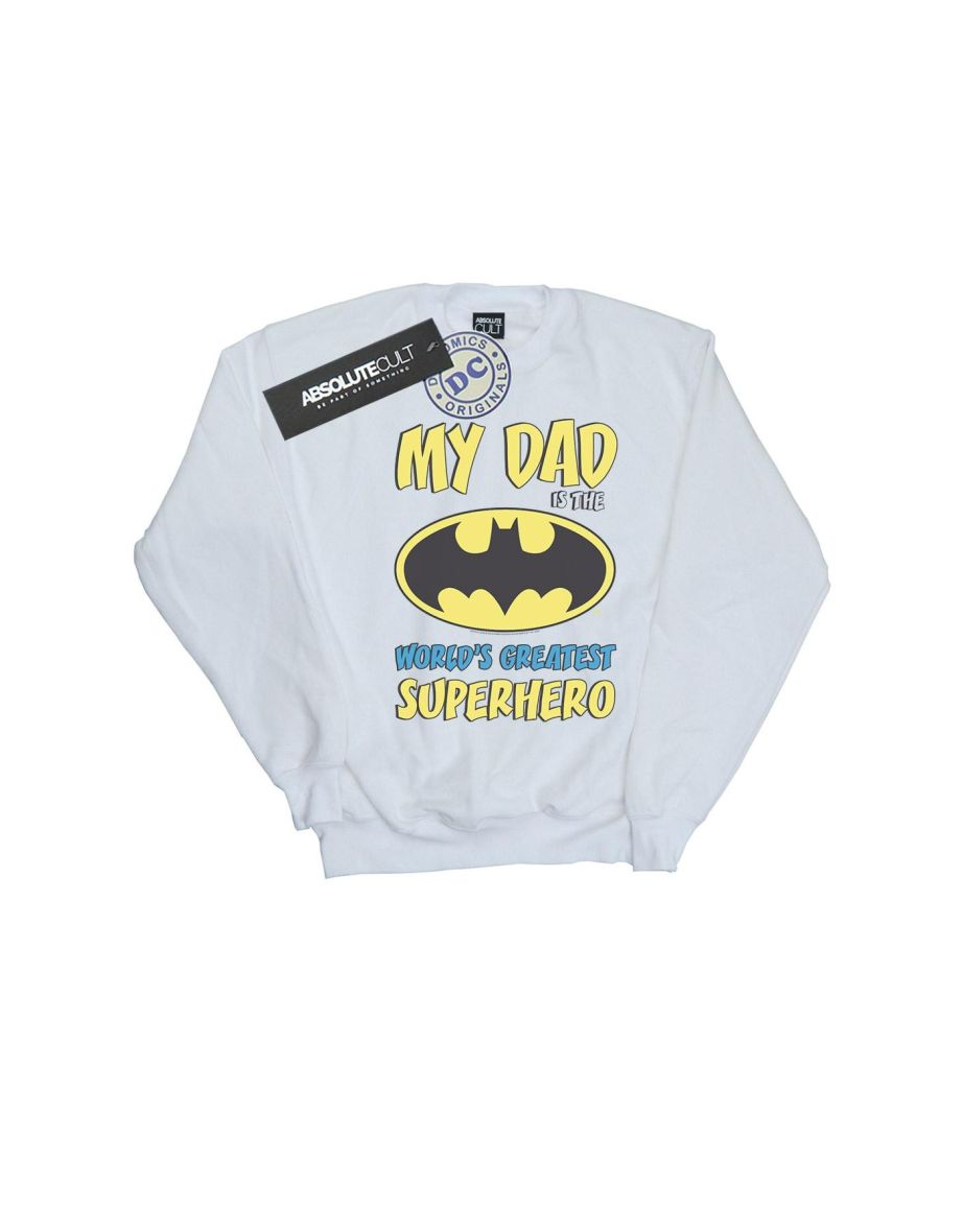 DC Comics Boys Batman World´s Greatest Superhero Sweatshirt - White