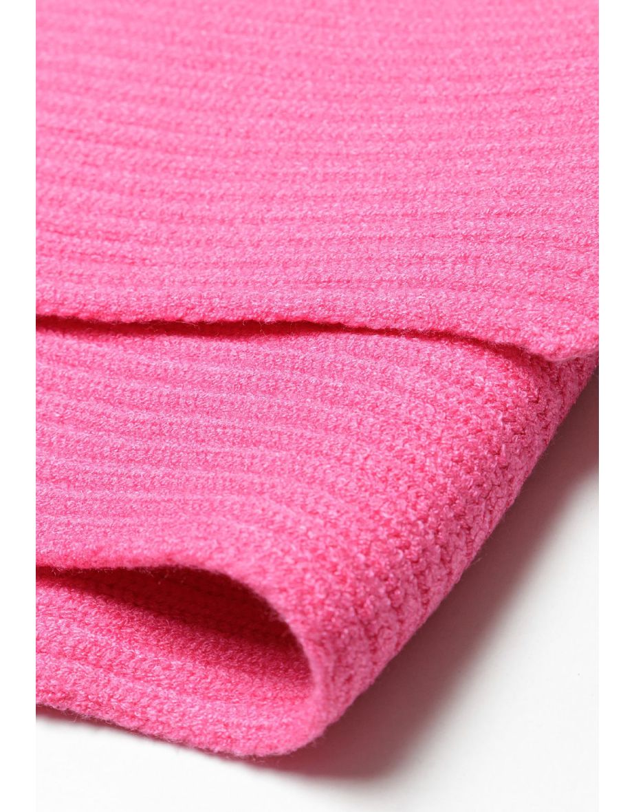 Girls Pom Pom Hat and Scarf Set - 4