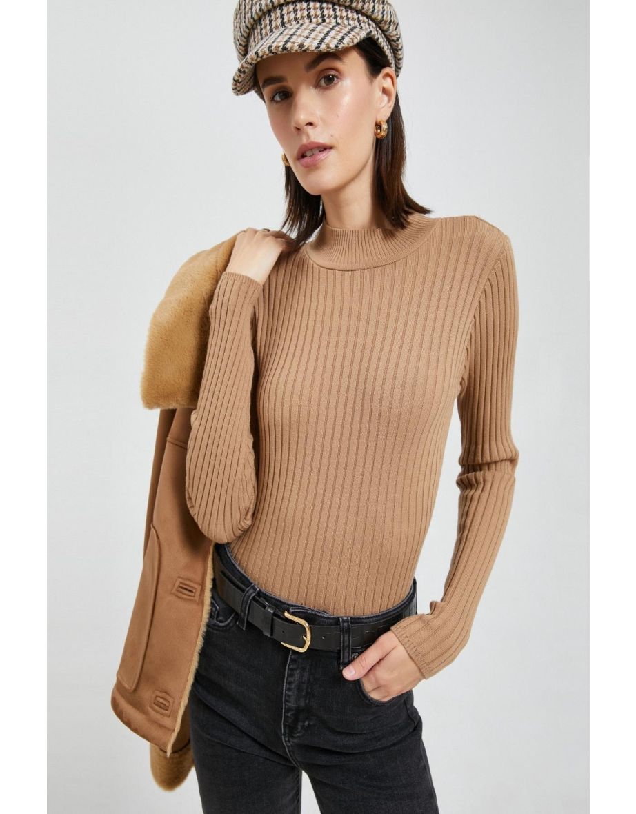 Camel hair jumper best sale