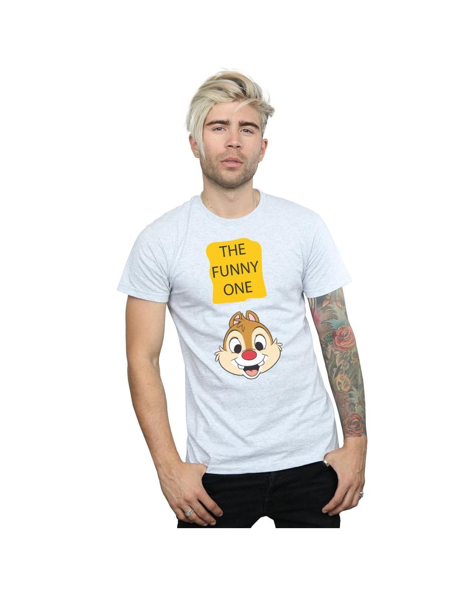 Disney Mens Chip N Dale The Funny One T-Shirt - Sports Grey