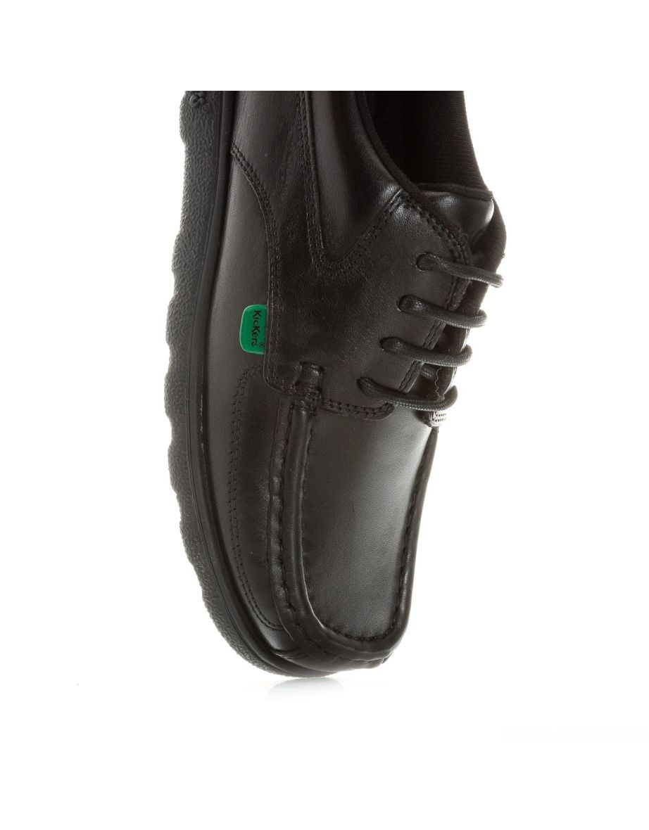 Boy's Kickers Children Fragma Lace Shoe in Black - 5
