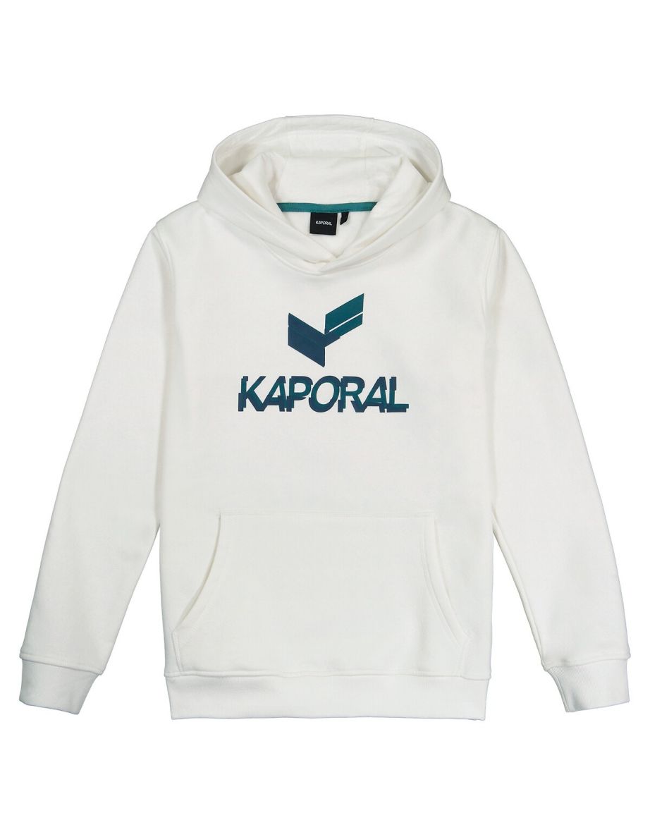 logo print hoodie