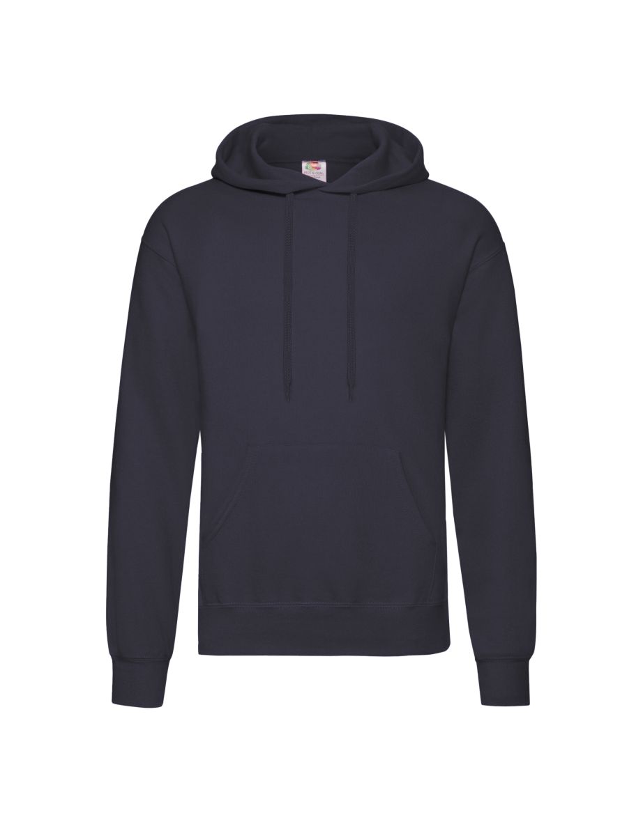 Fruit Of The Loom Adults Classic Hooded Sweatshirt - Deep Navy