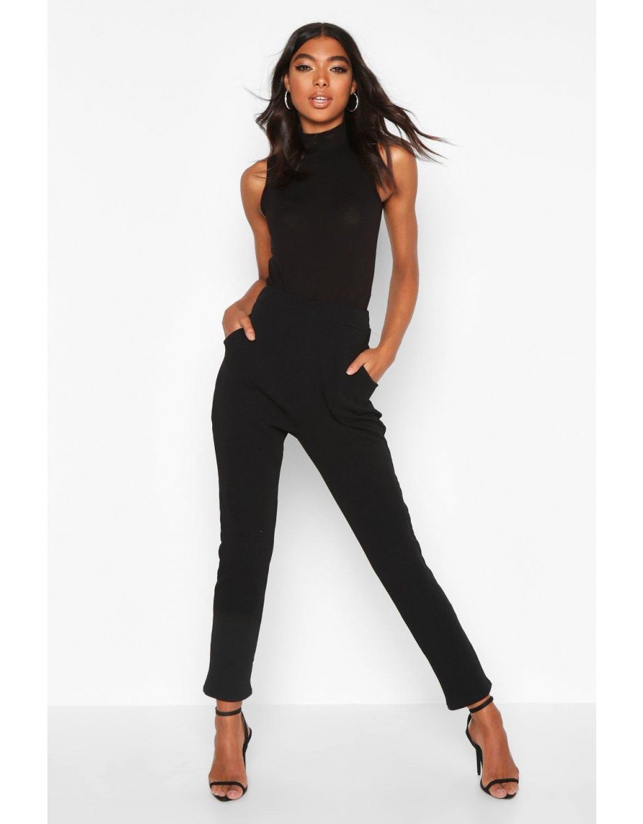 Tall Basic Stretch Skinny Trousers - black