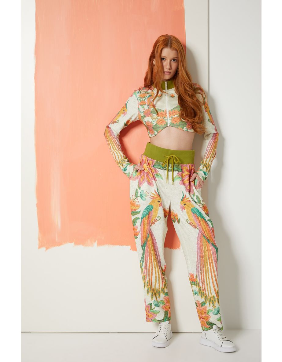 Print Patterned Crop Top
