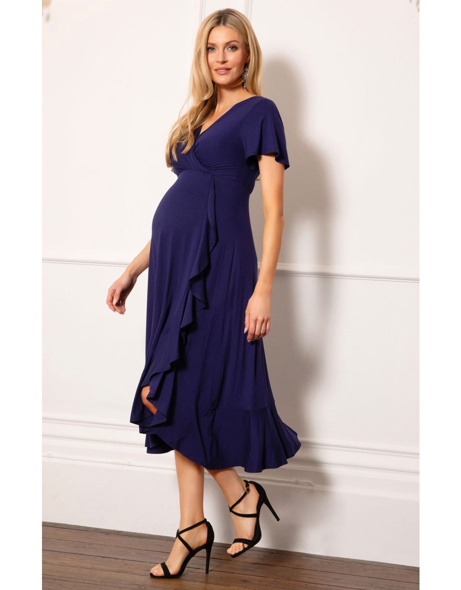 Waterfall Midi Dress (Eclipse Blue)