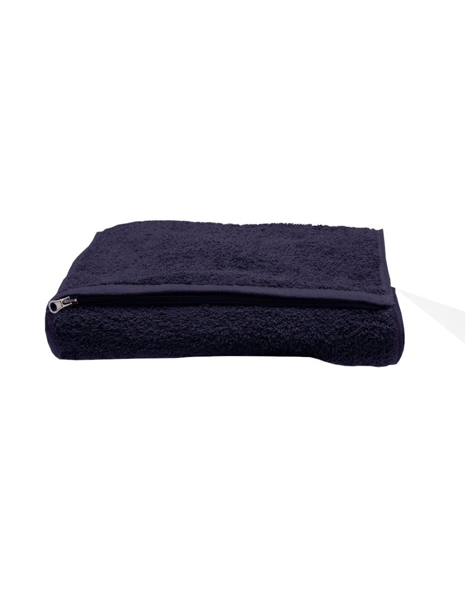 Towel City Luxury Pocket Gym Towel - Navy