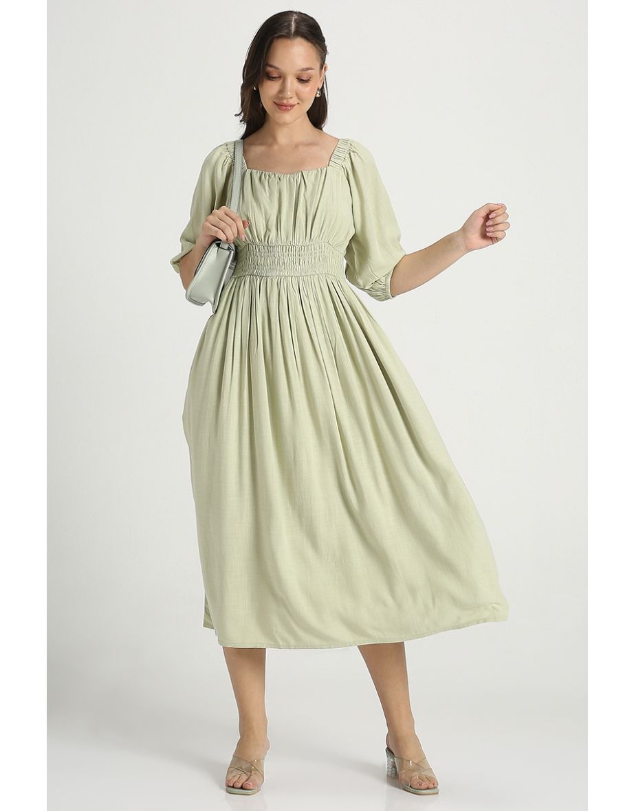 Minimal Summer Midi Dress