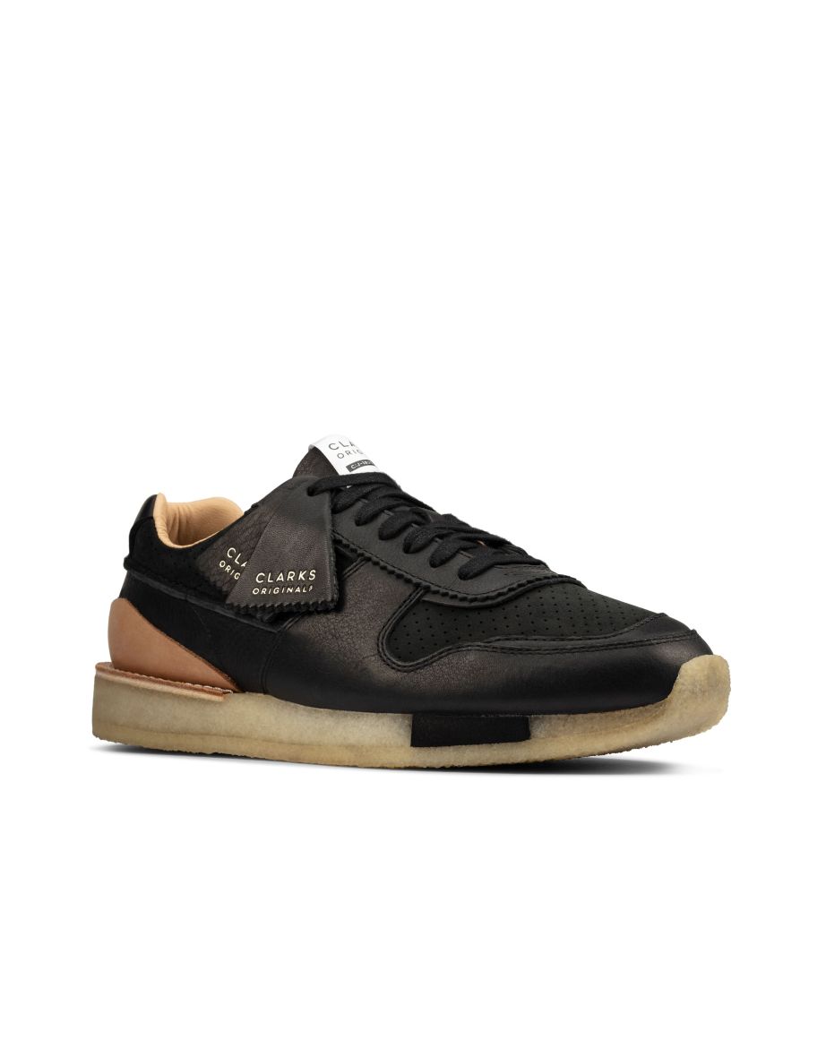 Men's Clarks Originals Tor Run Trainers in Black